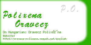 polixena oravecz business card